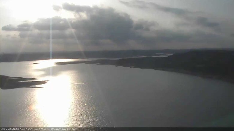 Lake Travis webcam, April 23, 2025 6:45 PM CT