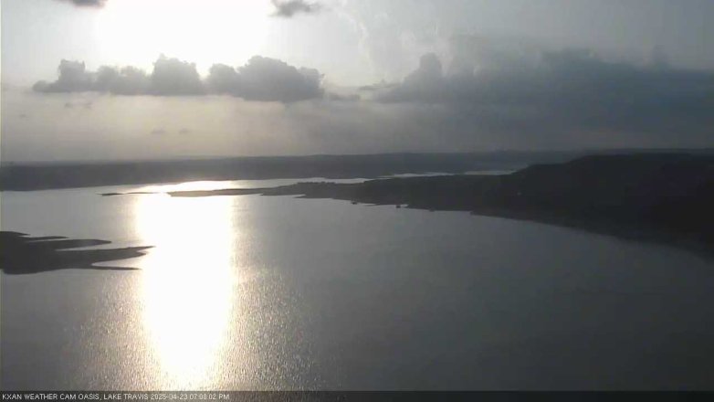 Lake Travis webcam, April 23, 2025 7:00 PM CT