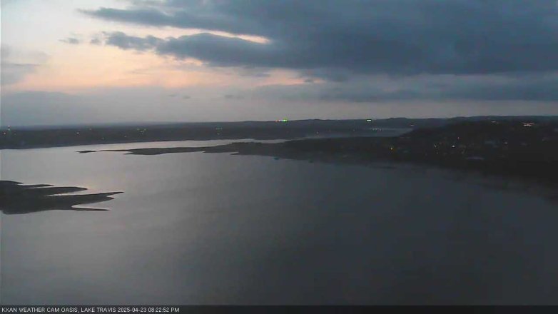 Lake Travis webcam, April 23, 2025 8:25 PM CT