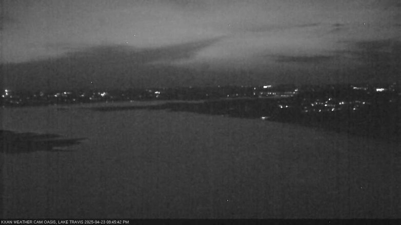 Lake Travis webcam, April 23, 2025 8:45 PM CT