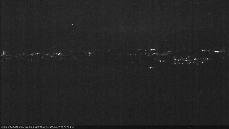 Lake Travis webcam, April 23, 2025 9:00 PM CT