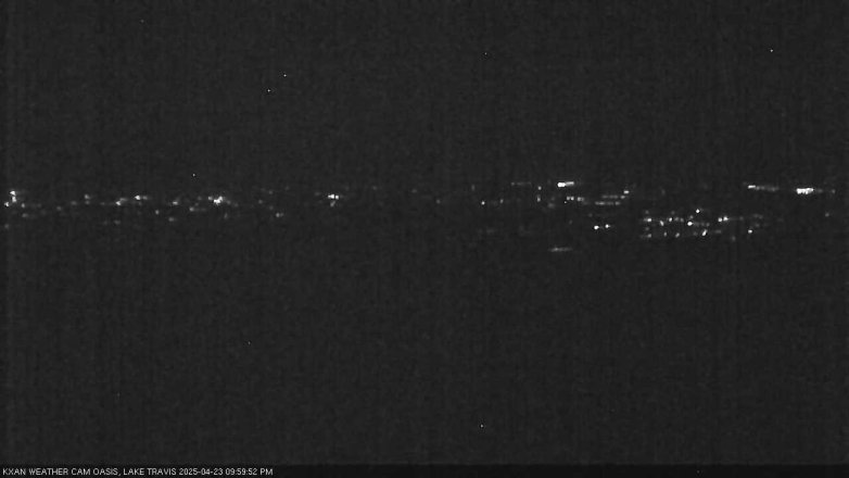 Lake Travis webcam, April 23, 2025 10:00 PM CT