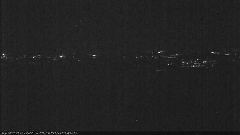 Lake Travis webcam, April 23, 2025 10:45 PM CT