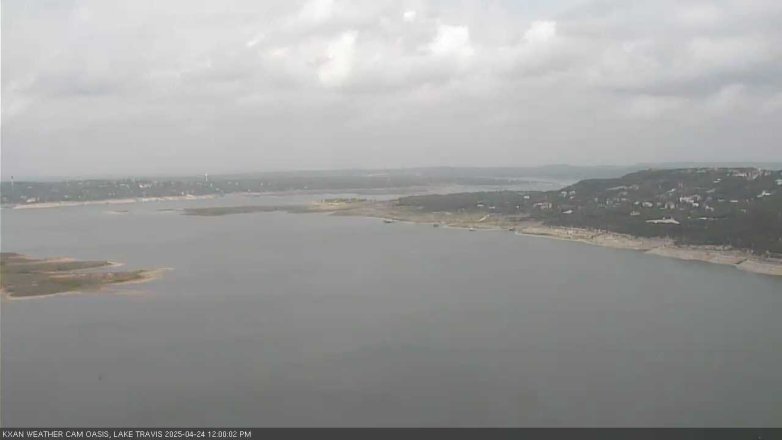 Lake Travis webcam, April 24, 2025 12:00 PM CT