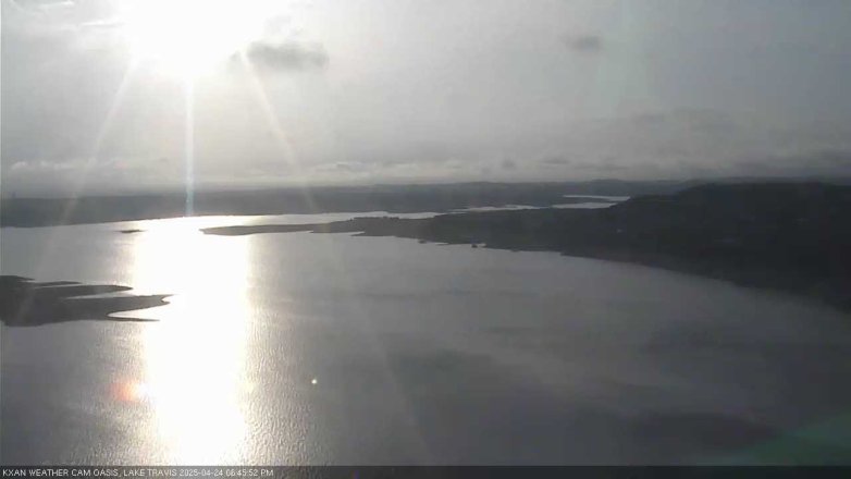 Lake Travis webcam, April 24, 2025 6:45 PM CT