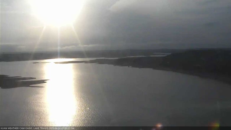 Lake Travis webcam, April 24, 2025 7:00 PM CT