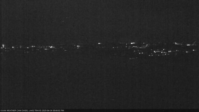 Lake Travis webcam, April 24, 2025 8:45 PM CT