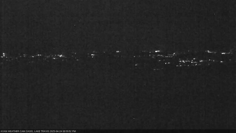Lake Travis webcam, April 24, 2025 9:00 PM CT