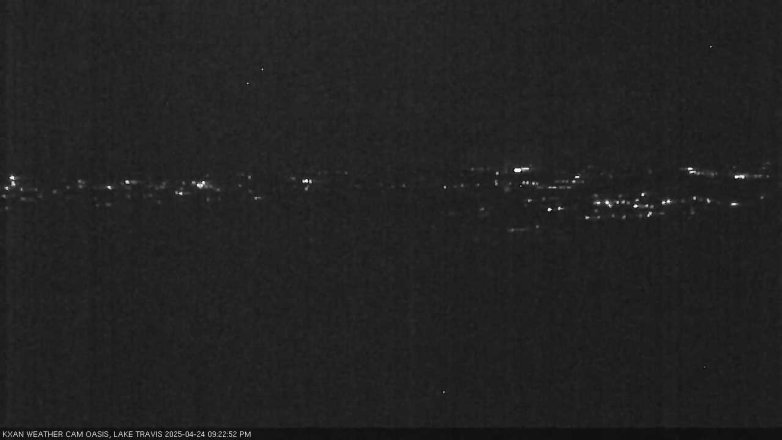Lake Travis webcam, April 24, 2025 9:25 PM CT