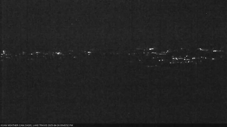Lake Travis webcam, April 24, 2025 9:45 PM CT