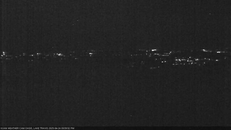 Lake Travis webcam, April 24, 2025 10:00 PM CT