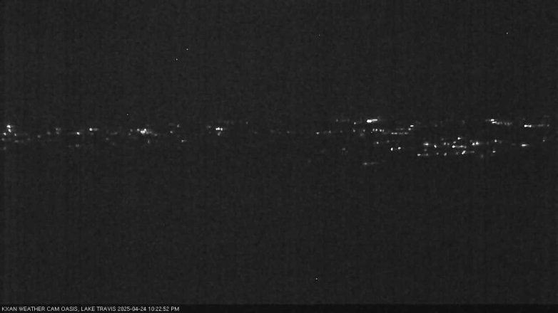 Lake Travis webcam, April 24, 2025 10:25 PM CT