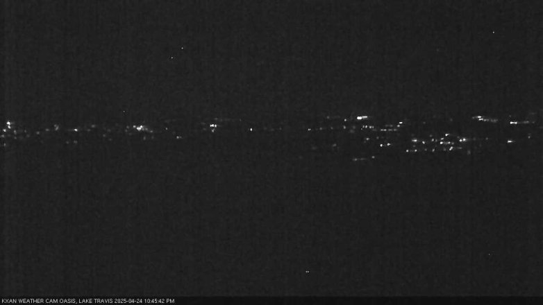 Lake Travis webcam, April 24, 2025 10:45 PM CT