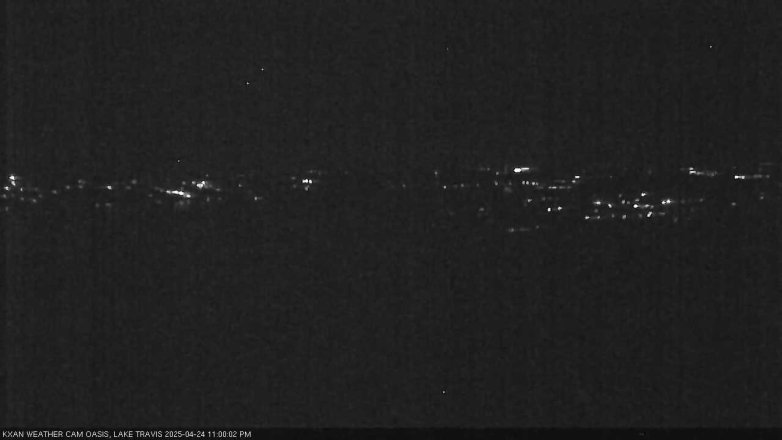 Lake Travis webcam, April 24, 2025 11:00 PM CT