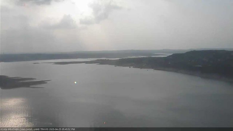 Lake Travis webcam, April 25, 2025 5:45 PM CT