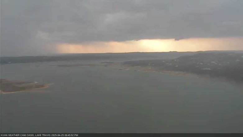 Lake Travis webcam, April 25, 2025 6:45 PM CT