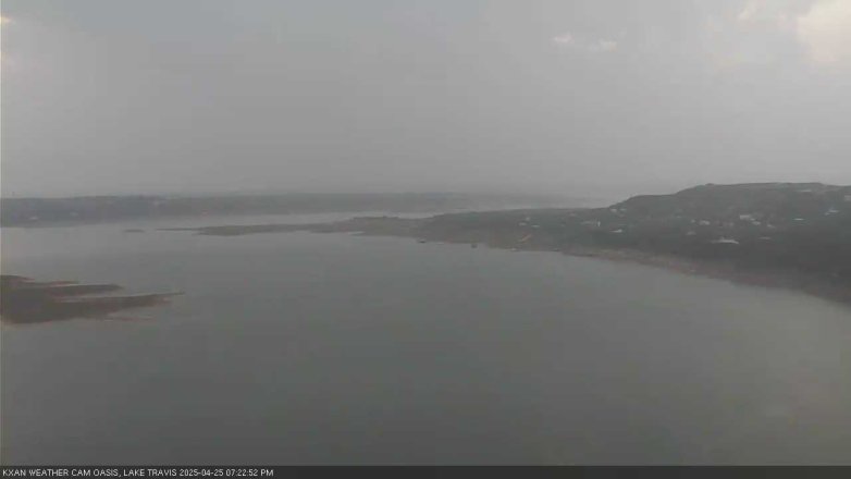 Lake Travis webcam, April 25, 2025 7:25 PM CT