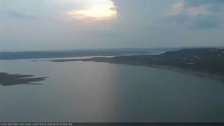 Lake Travis webcam, April 25, 2025 8:00 PM CT