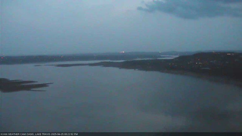 Lake Travis webcam, April 25, 2025 8:25 PM CT
