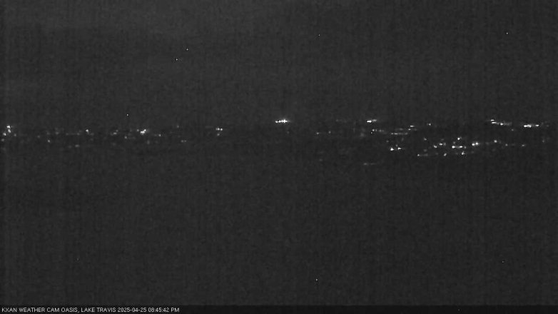 Lake Travis webcam, April 25, 2025 8:45 PM CT