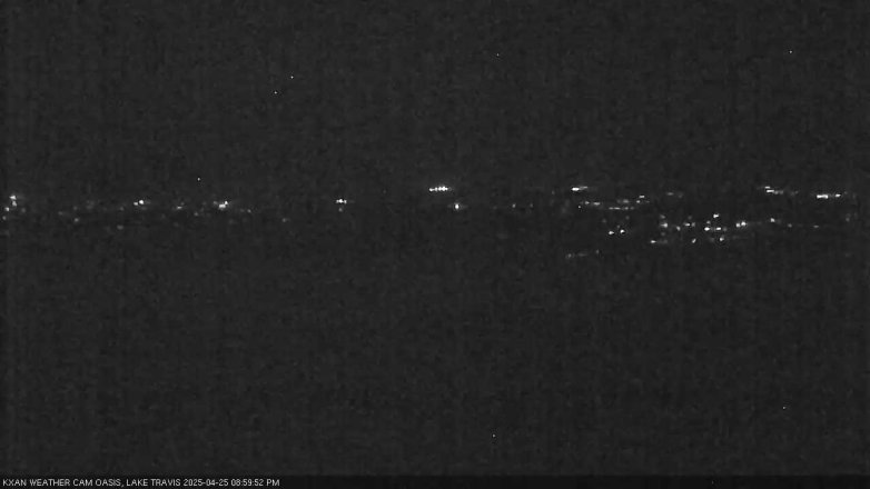 Lake Travis webcam, April 25, 2025 9:00 PM CT