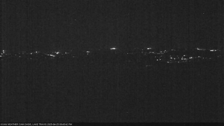 Lake Travis webcam, April 25, 2025 9:45 PM CT