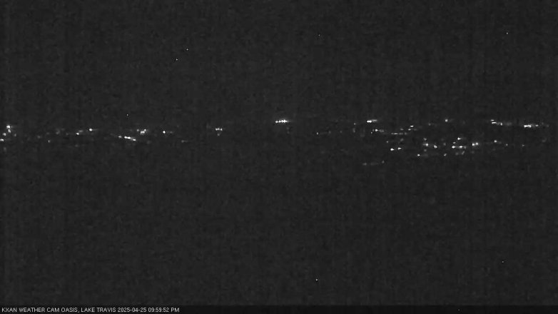 Lake Travis webcam, April 25, 2025 10:00 PM CT