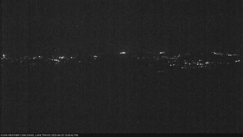 Lake Travis webcam, April 25, 2025 10:45 PM CT