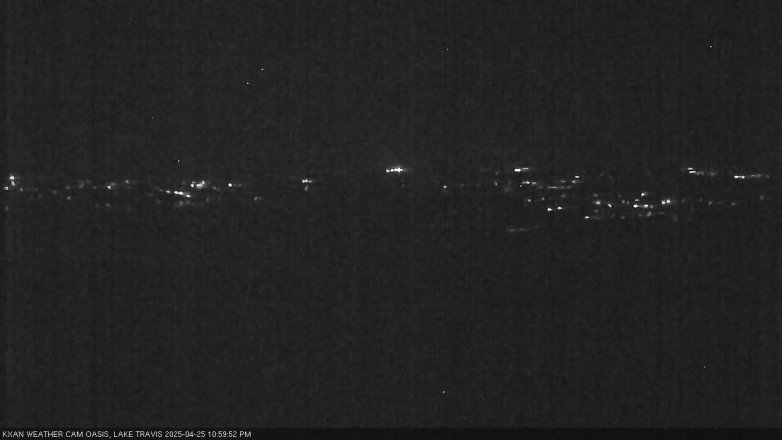 Lake Travis webcam, April 25, 2025 11:00 PM CT