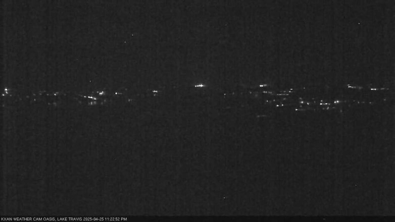 Lake Travis webcam, April 25, 2025 11:25 PM CT