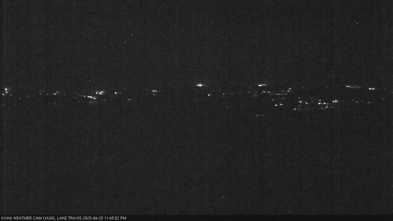 Lake Travis webcam, April 25, 2025 11:45 PM CT