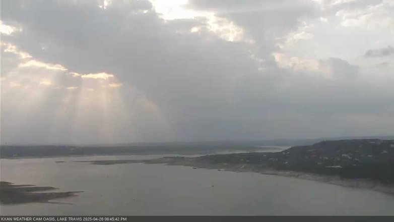 Lake Travis webcam, April 26, 2025 6:45 PM CT
