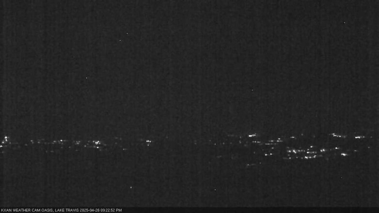 Lake Travis webcam, April 26, 2025 9:25 PM CT