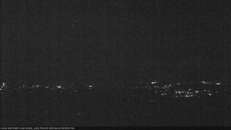 Lake Travis webcam, April 26, 2025 10:00 PM CT