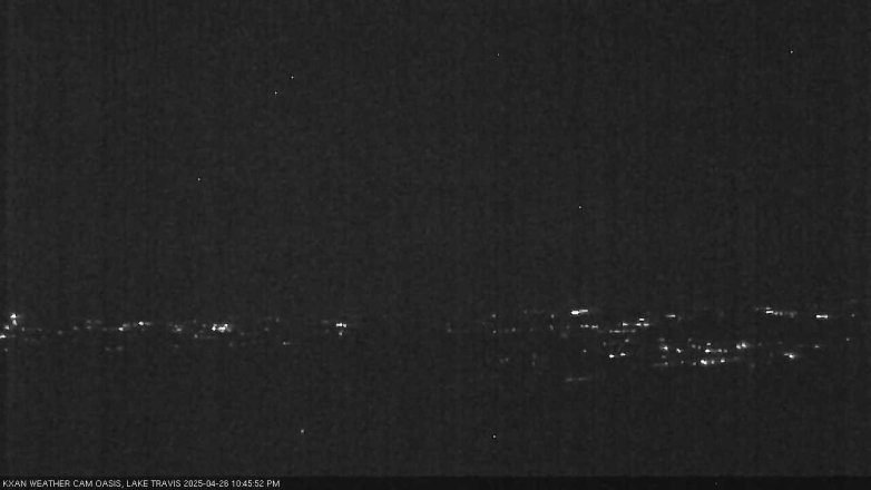 Lake Travis webcam, April 26, 2025 10:45 PM CT