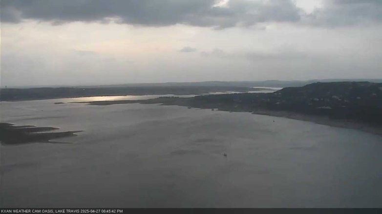 Lake Travis webcam, April 27, 2025 6:45 PM CT