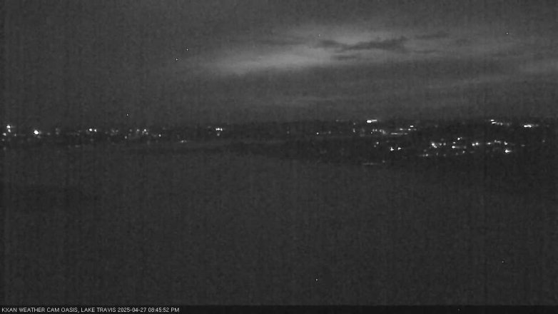 Lake Travis webcam, April 27, 2025 8:45 PM CT