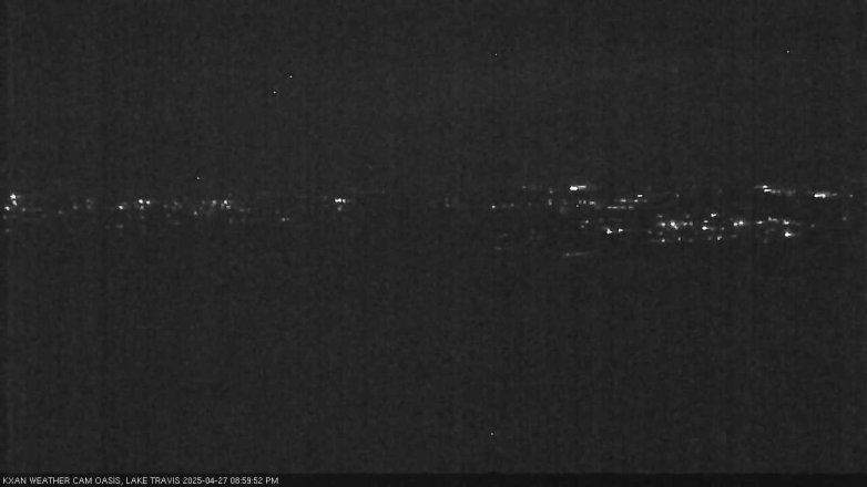 Lake Travis webcam, April 27, 2025 9:00 PM CT