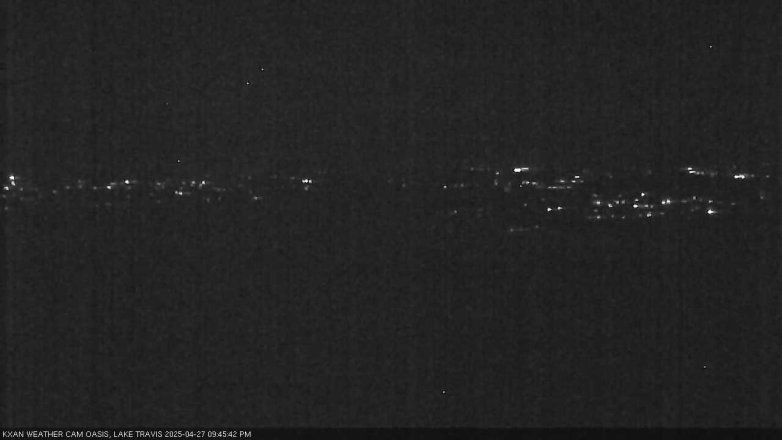 Lake Travis webcam, April 27, 2025 9:45 PM CT