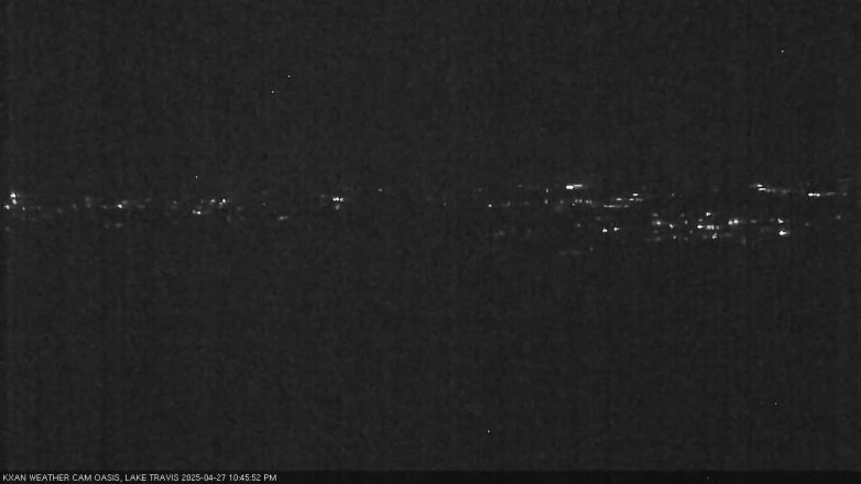 Lake Travis webcam, April 27, 2025 10:45 PM CT