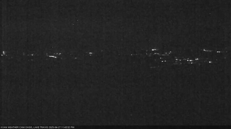 Lake Travis webcam, April 27, 2025 11:45 PM CT