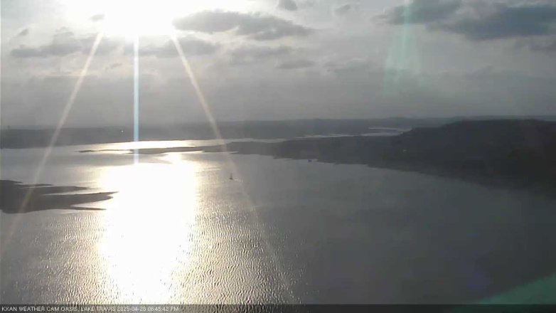 Lake Travis webcam, April 28, 2025 6:45 PM CT