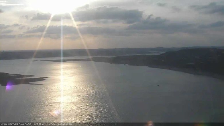Lake Travis webcam, April 28, 2025 7:00 PM CT