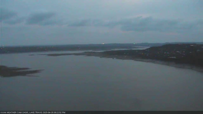 Lake Travis webcam, April 28, 2025 8:25 PM CT