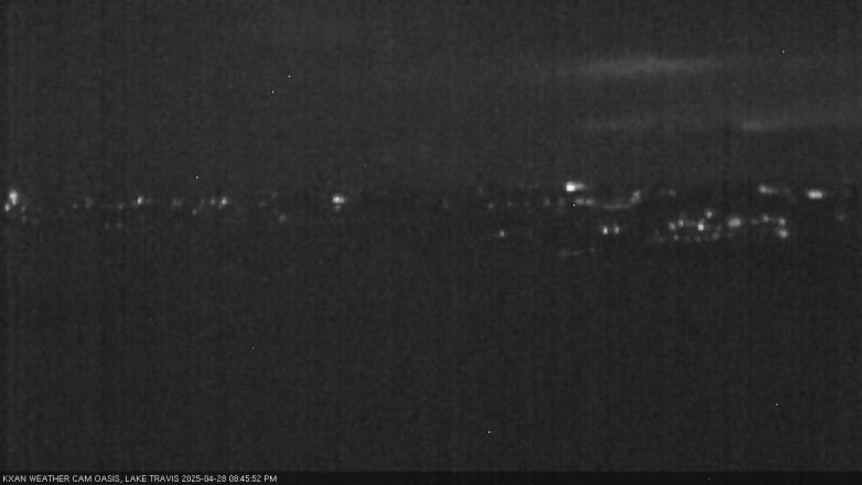 Lake Travis webcam, April 28, 2025 8:45 PM CT