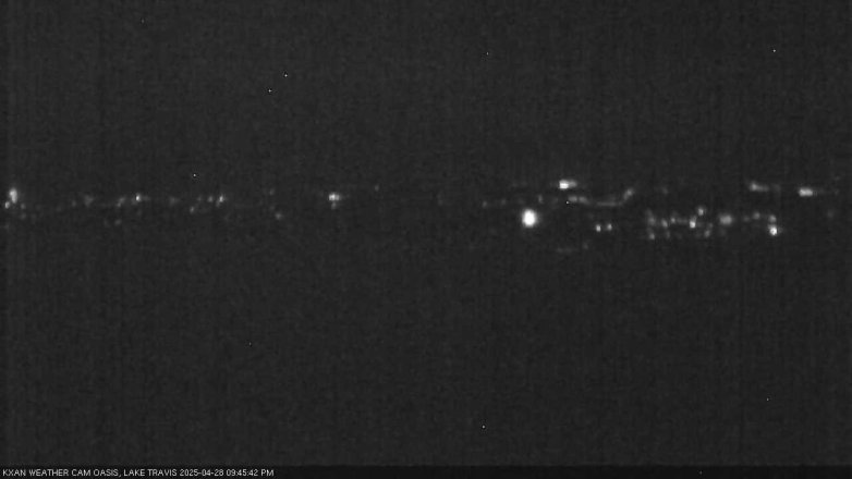 Lake Travis webcam, April 28, 2025 9:45 PM CT
