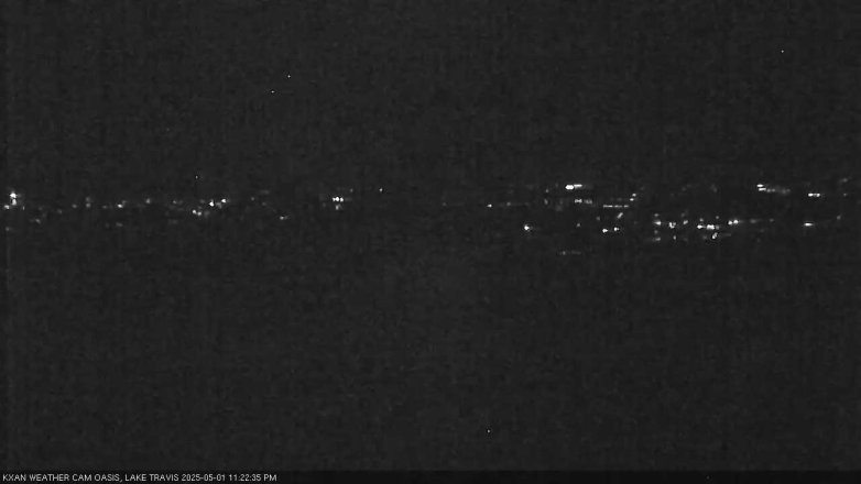 Lake Travis webcam, May 1, 2025 11:25 PM CT