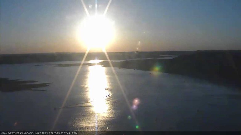 Lake Travis webcam, May 3, 2025 7:45 PM CT