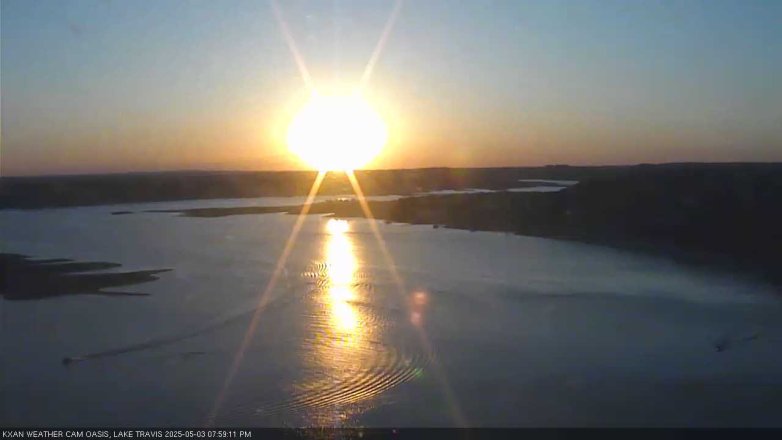 Lake Travis webcam, May 3, 2025 8:00 PM CT