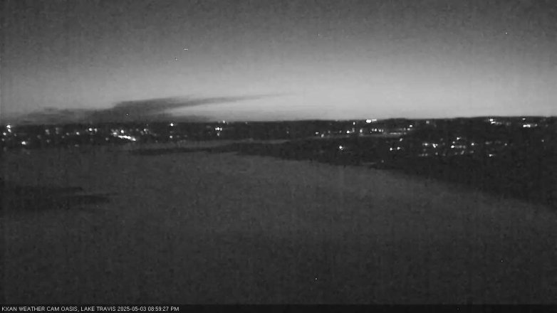 Lake Travis webcam, May 3, 2025 9:00 PM CT